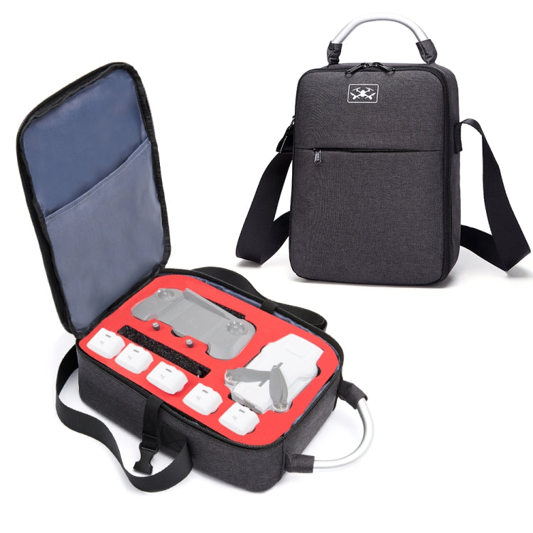 Shockproof Waterproof Single Shoulder Storage Bag Travel Carrying Cover Case Box for FIMI X8 mini(Black + Black Liner)