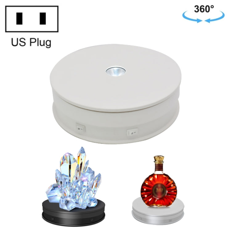20cm Electric Rotating Turntable Display Stand with LED Lights