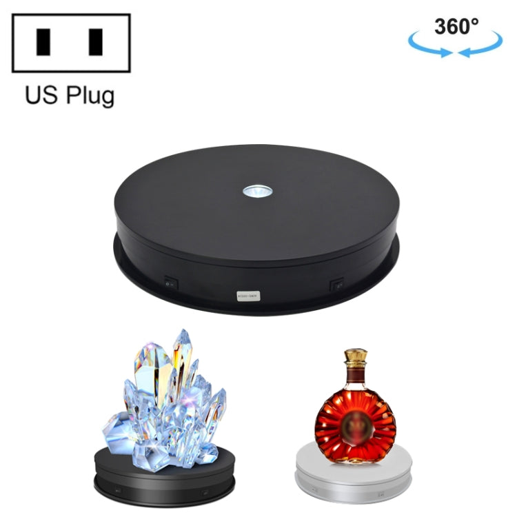 30cm Electric Rotating Turntable Display Stand with LED Light