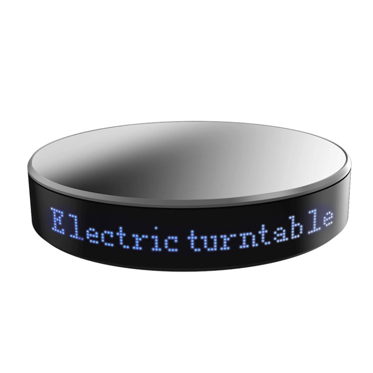 Smart Mirror Display Stand with App-Controlled Electric Rotating Turntable (Blue Light)