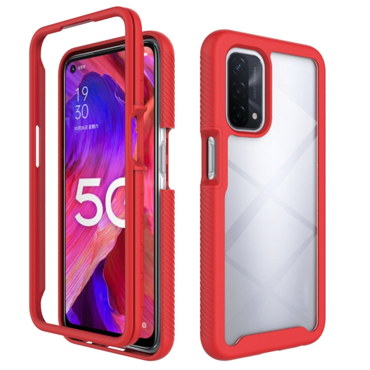 Starry Sky Red Shockproof Case for OPPO A54 5G / A74 5G