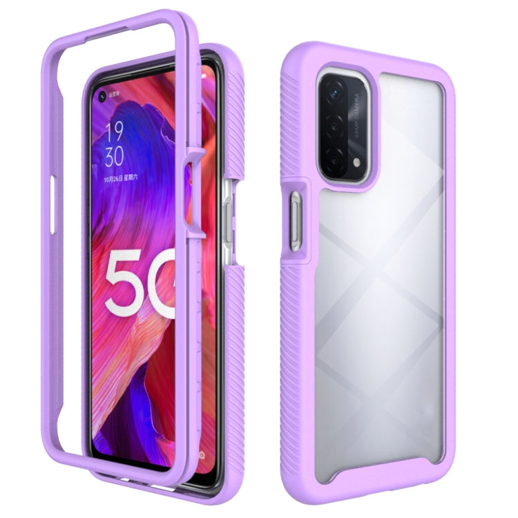 Purple Starry Sky Shockproof Case for OPPO A54 5G / A74 5G