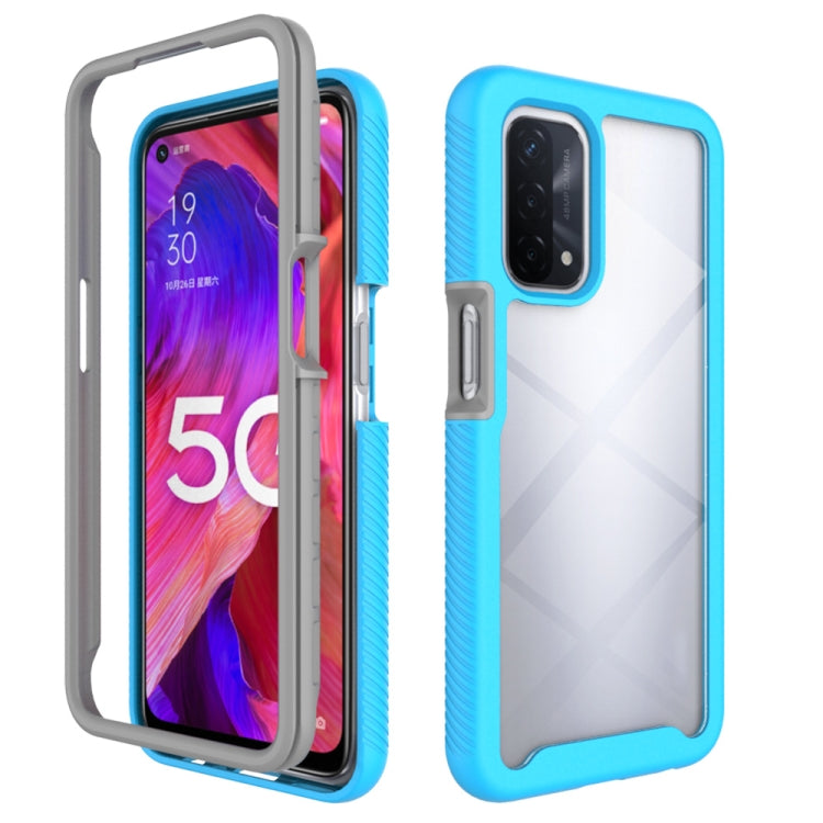 Starry Sky Solid Color Series Light Blue Case for OPPO A54 5G / A74 5G