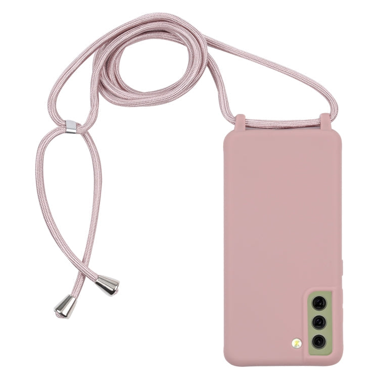 Samsung Galaxy S21 FE Rose Gold TPU Protective Case with Lanyard