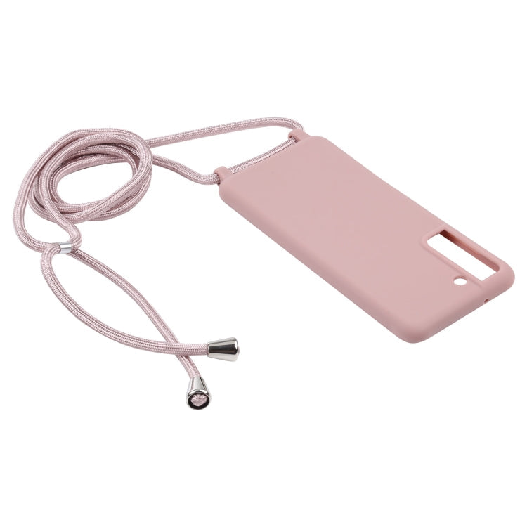 Samsung Galaxy S21 FE Rose Gold TPU Protective Case with Lanyard