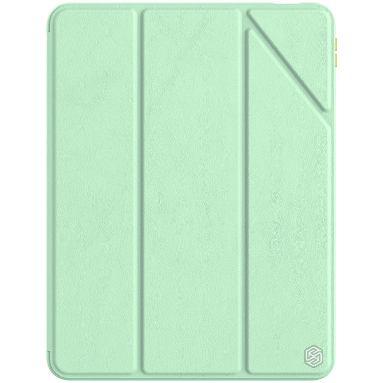 NILLKIN Green Leather Flip Case with Stand & Pen Slot for iPad Air 10.9 2020 / Air 4