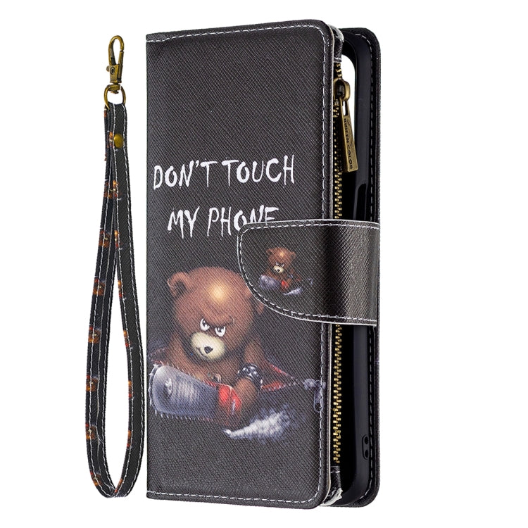 Colored Bear Pattern Leather Case for OPPO A74 5G/A93 5G/A54 5G