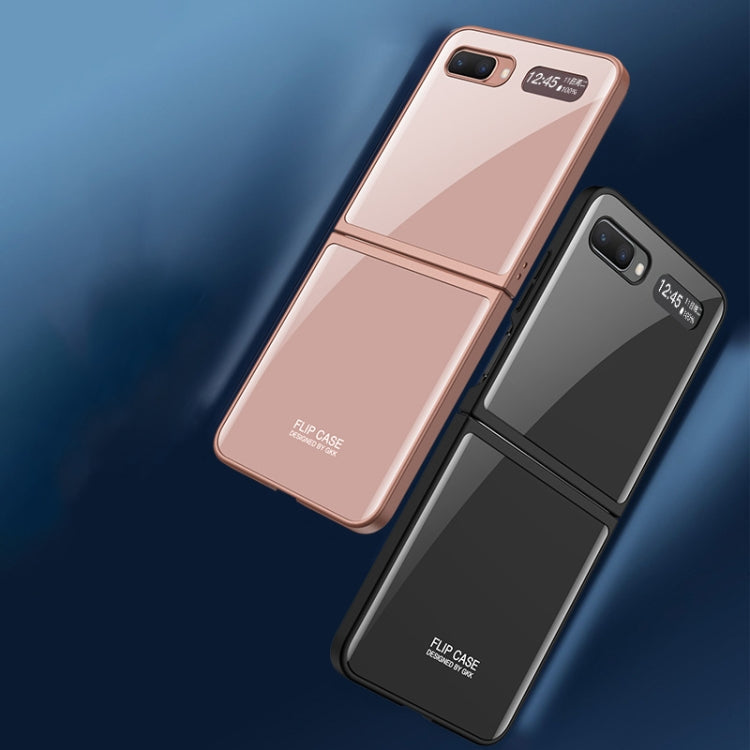 GKK Rose Gold Folding Glass Case for Samsung Galaxy Z Flip