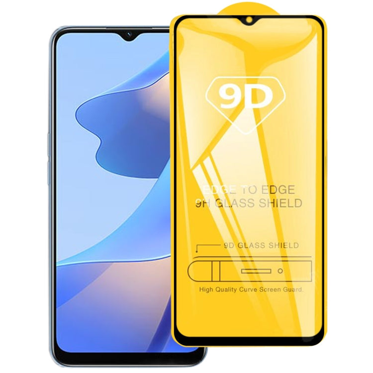 OPPO A16 / A16S 9D Full Glue Full Screen Tempered Glass Film for Enhanced Safety and Functionality