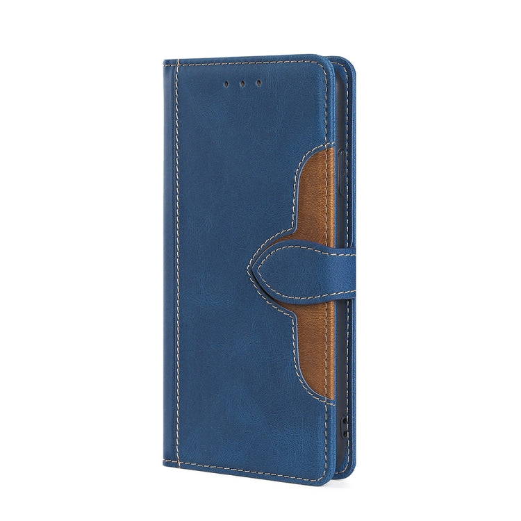 Stylish Blue PU Leather Case for OPPO Reno 5 with Magnetic Buckle & Card Slots