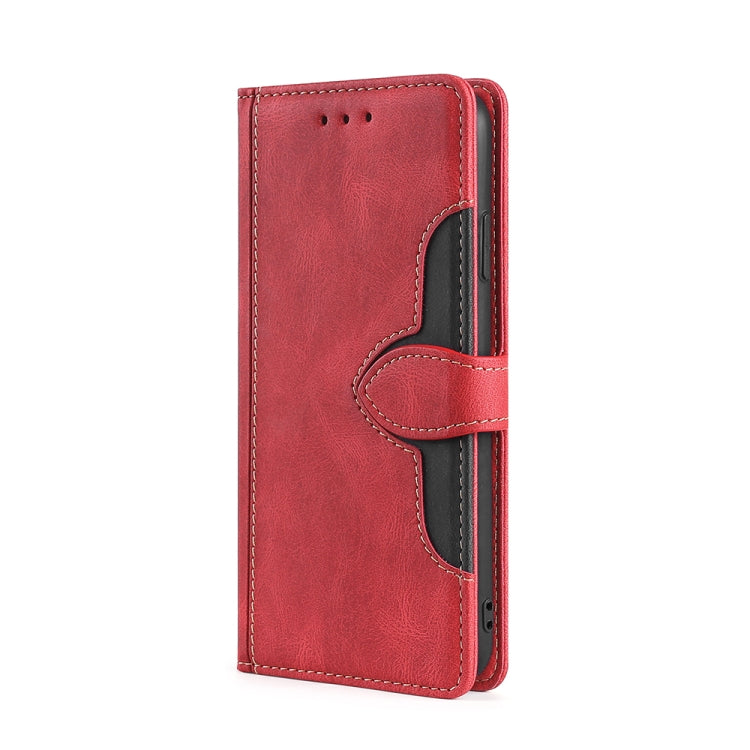 OPPO Reno 5 Red Magnetic Buckle Leather Case with Holder & Wallet