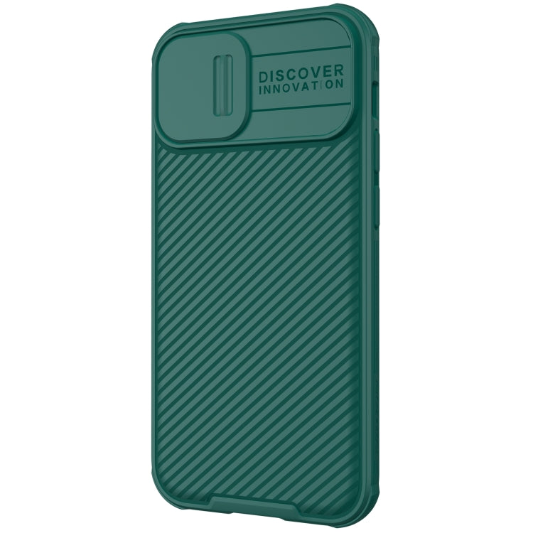 NILLKIN Black Mirror Pro Series Camshield Full Coverage Phone Case for iPhone 13 mini (Green)