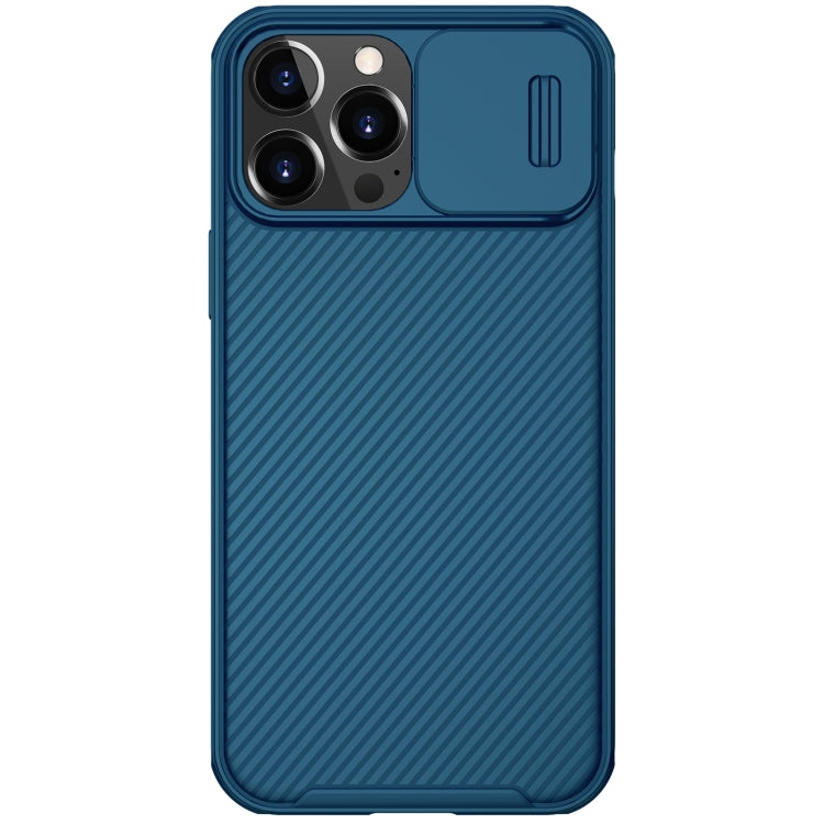 NILLKIN Black Mirror Pro Series Camshield Full Coverage Case for iPhone 13 Pro Max (Blue)