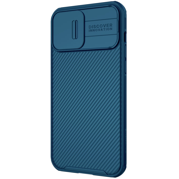 NILLKIN Black Mirror Pro Series Camshield Full Coverage Case for iPhone 13 Pro Max (Blue)