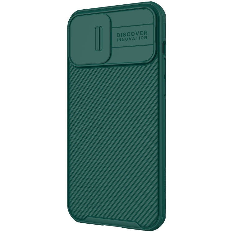 NILLKIN Black Mirror Pro Series Camshield Phone Case for iPhone 13 Pro Max (Green)
