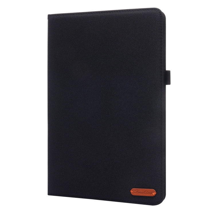 Horizontal Flip TPU + Fabric PU Leather Protective Case for Xiaomi Pad 5 / 5 Pro with Name Card Clip (Black)
