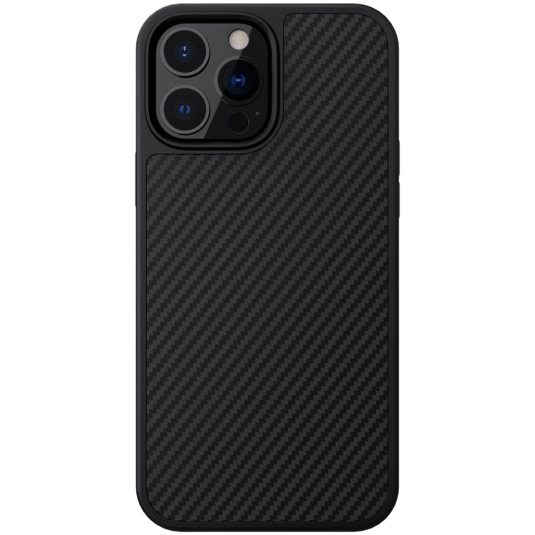 NILLKIN Synthetic Fiber Anti-slip Texture PC Protective Case for iPhone 13 Pro Max (Black)