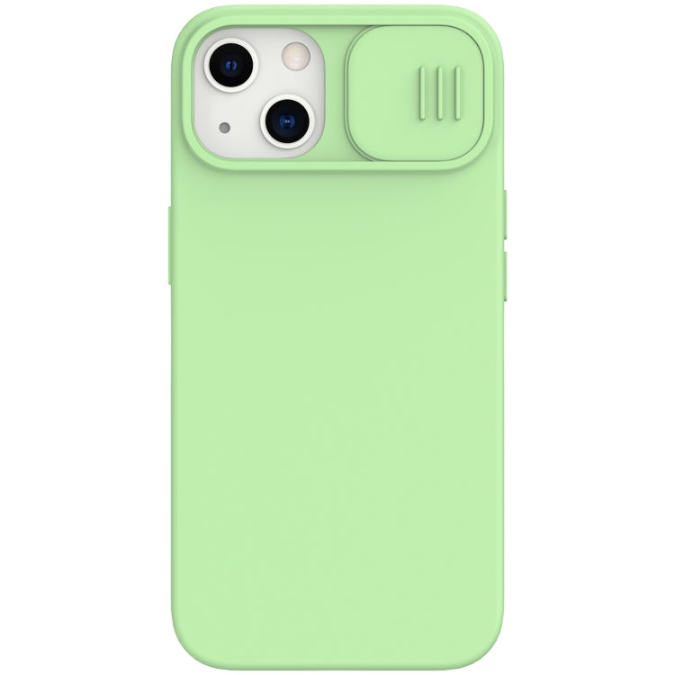 NILLKIN CamShield MagSafe Magnetic Liquid Silicone + PC Full Coverage Case for iPhone 13 (Green)