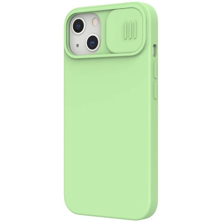 NILLKIN CamShield MagSafe Magnetic Liquid Silicone + PC Full Coverage Case for iPhone 13 (Green)