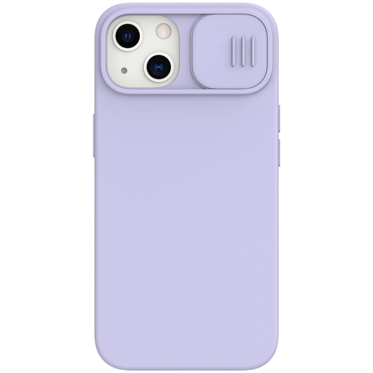 NILLKIN CamShield MagSafe Magnetic Liquid Silicone + PC Full Coverage Case for iPhone 13 (Purple)