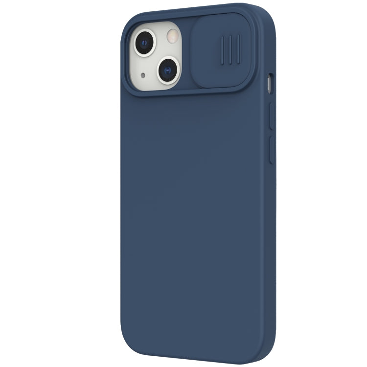 iPhone 13 NILLKIN CamShield MagSafe Magnetic Liquid Silicone + PC Full Coverage Case (Blue)