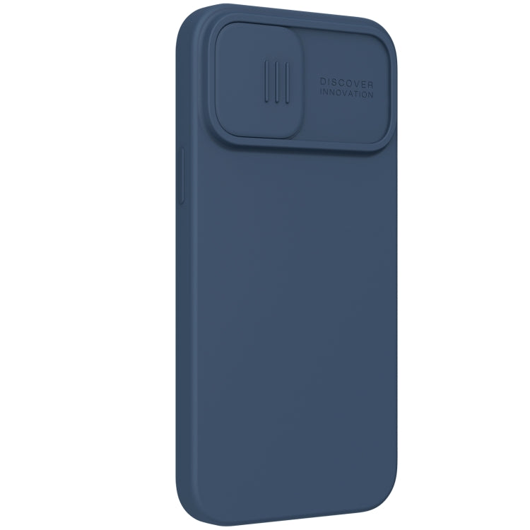 NILLKIN CamShield MagSafe Magnetic Liquid Silicone + PC Full Coverage Case for iPhone 13 Pro (Blue)