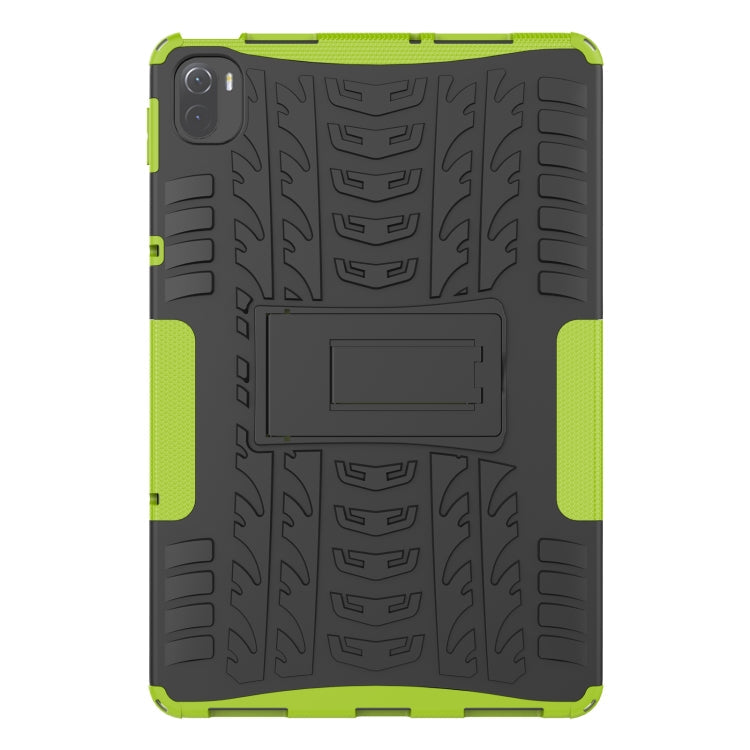 Shockproof Green Tire Texture Case with Stand for Xiaomi Pad 5 / 5 Pro