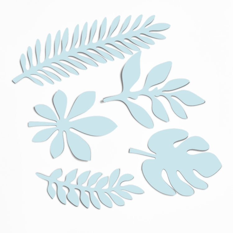 10 in 1 Paper Cutting Shooting Props Set in Light Blue for Photography