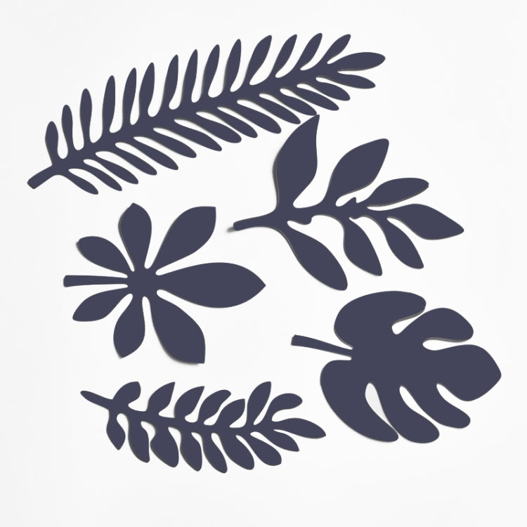 10 in 1 Dark Blue Paper Cutting Photography Props for Flatlay Photos
