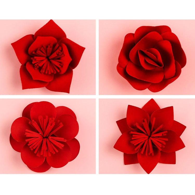 Versatile 4 in 1 Flowers Creative Paper Cutting Shooting Props