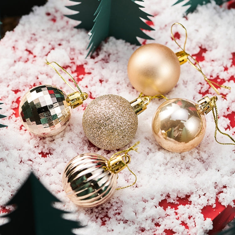 5-Piece Christmas Theme Shooting Props with Gold Christmas Balls Ornaments