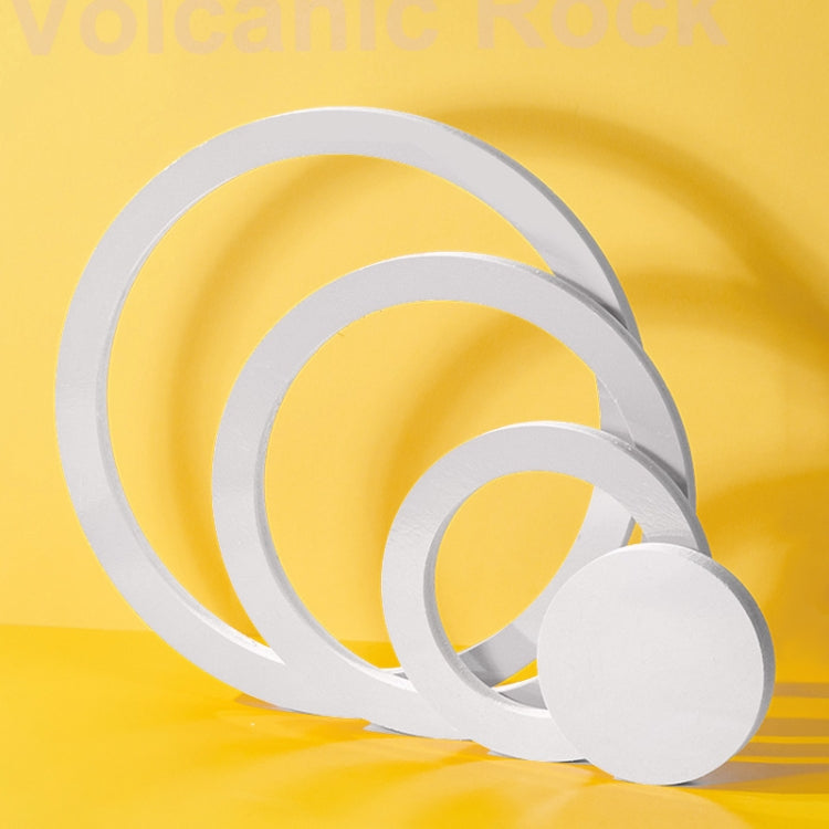 White Circle Geometric Solid Color Photography Background Table Shooting Props