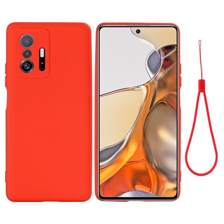 Red Silicone Protective Case for Xiaomi 11T 5G