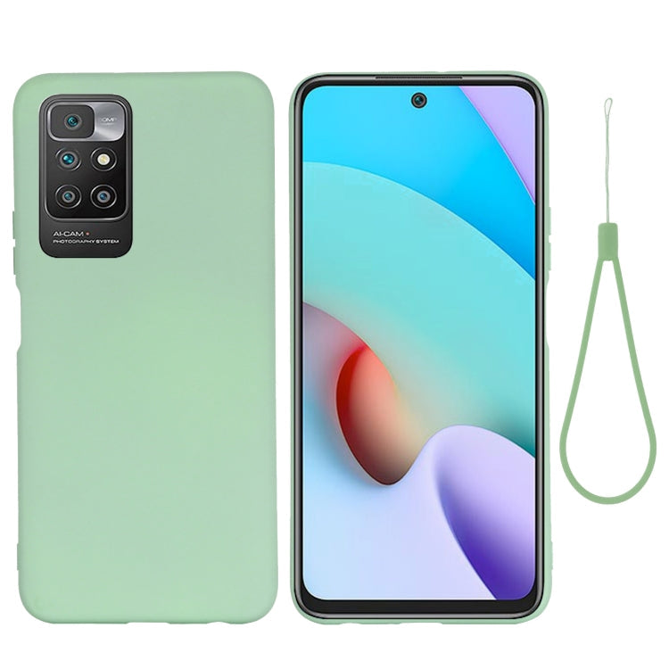 Green Silicone Dropproof Case for Xiaomi Redmi 10