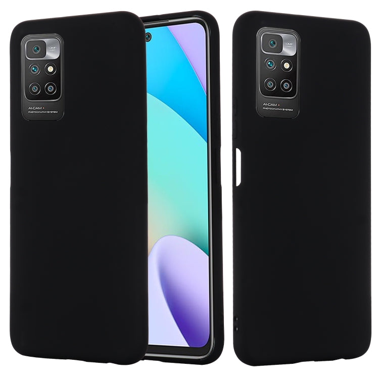 Durable Black Silicone Protective Case for Xiaomi Redmi 10