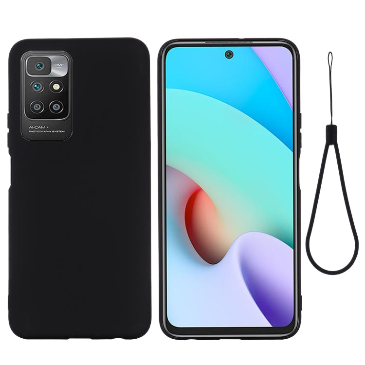 Durable Black Silicone Protective Case for Xiaomi Redmi 10