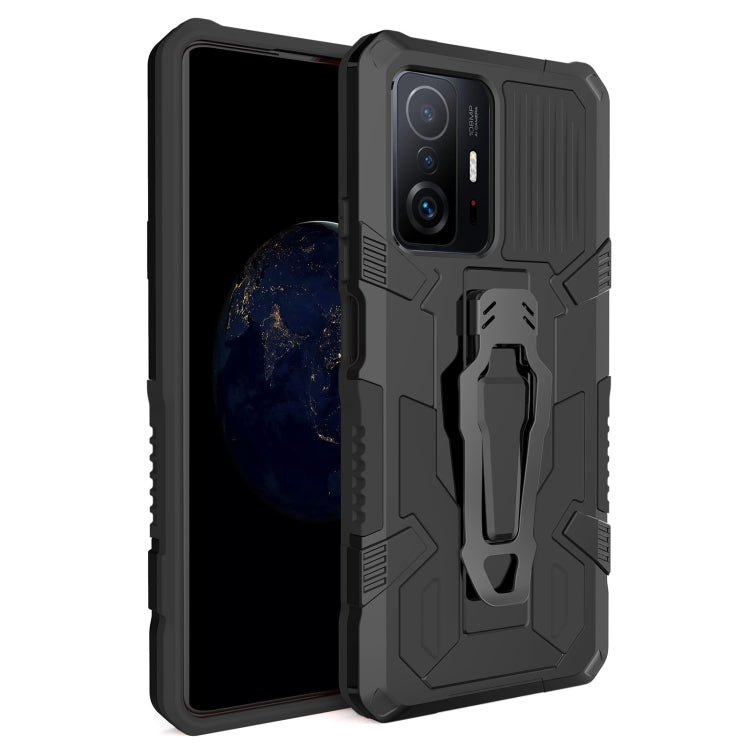 Armor Warrior Shockproof PC + TPU Protective Case for Xiaomi Mi 11T / 11T Pro (Black)