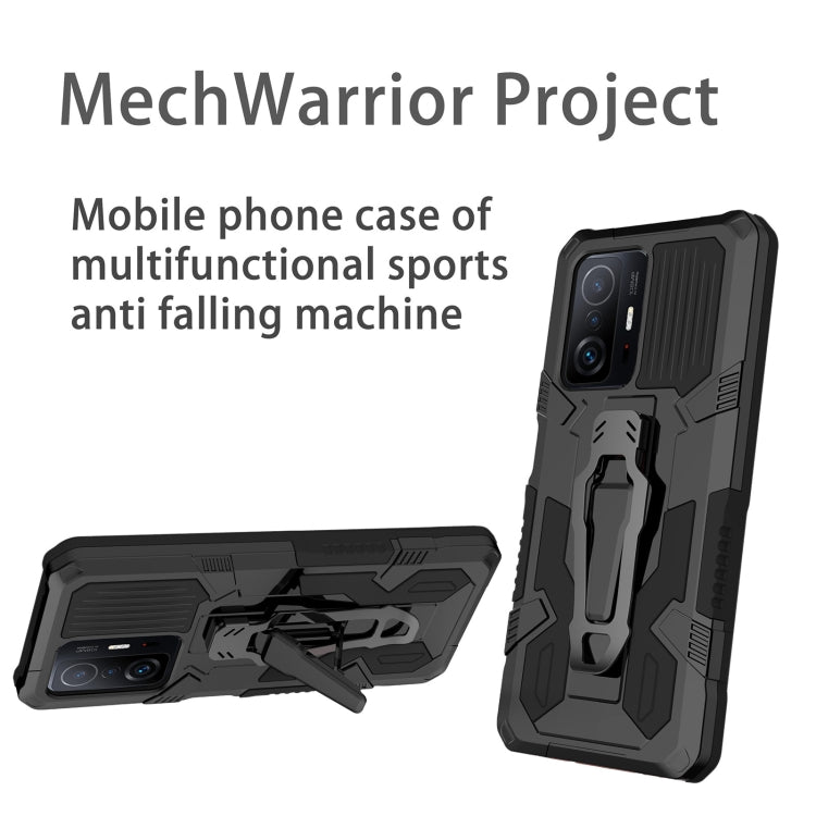 Armor Warrior Shockproof PC + TPU Protective Case for Xiaomi Mi 11T / 11T Pro (Black)