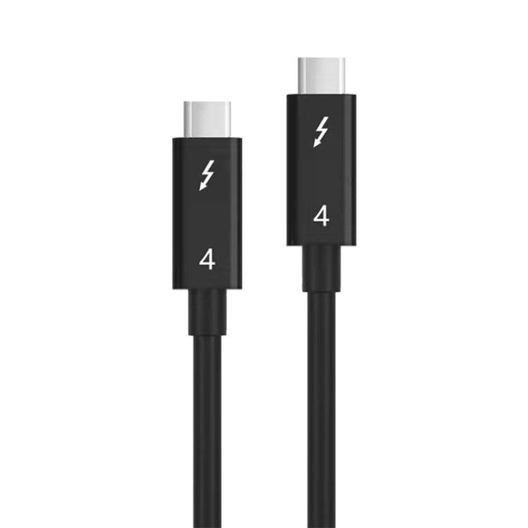 USB-C Male to USB-C Male Multi-function Transmission Cable for Thunderbolt 4, 1m(Black)