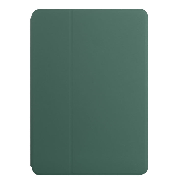 Samsung Galaxy Tab A7 Lite 8.4 T220/T225 Dual-Folding Horizontal Flip Tablet Leather Case with Holder (Dark Green)