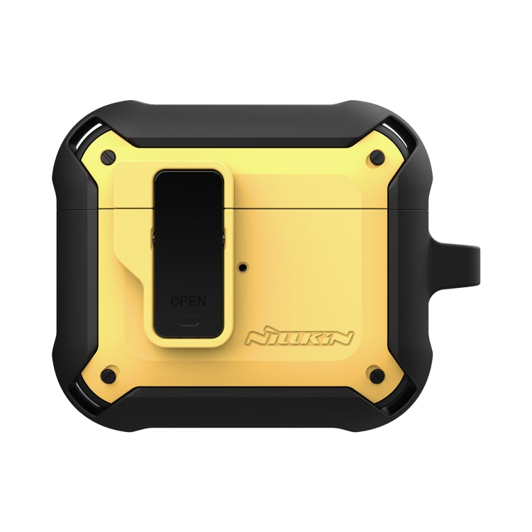 NILLKIN Bounce Series Protective Case with Hook for AirPods Pro (Yellow)