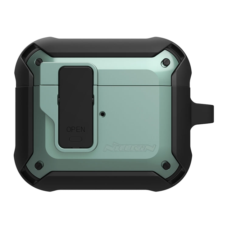 NILLKIN Bounce Series PC + TPU Earphone Protective Case with Hook For AirPods 3(Green)