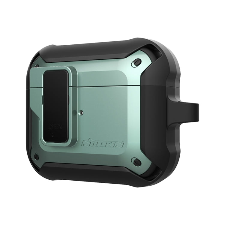NILLKIN Bounce Series PC + TPU Earphone Protective Case with Hook For AirPods 3(Green)