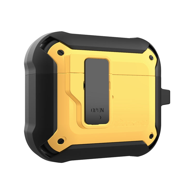 NILLKIN Bounce Series PC + TPU Earphone Protective Case with Hook For AirPods 3(Yellow)