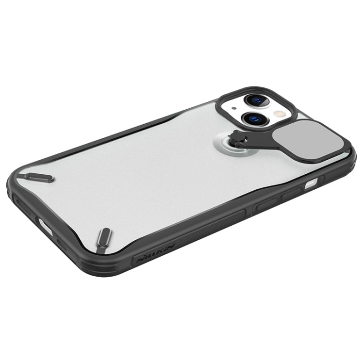 NILLKIN Cyclops PC + TPU Phone Protective Case with Movable Stand for iPhone 13 (Black)