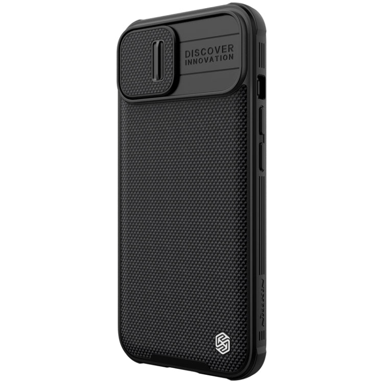 NILLKIN Texture Pro PC + TPU Camshield Protective Case for iPhone 13 (Black)