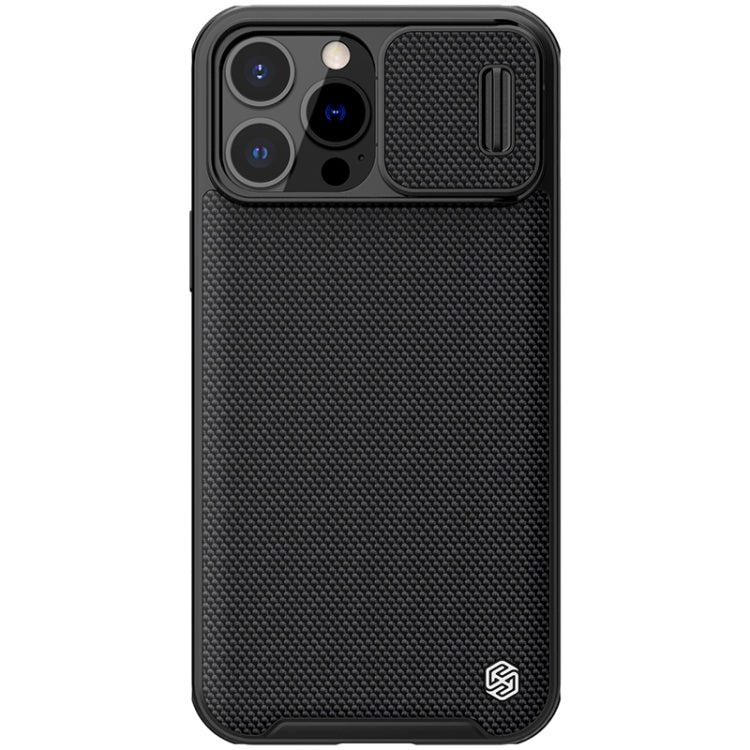NILLKIN Texture Pro PC + TPU Camshield Phone Protective Case for iPhone 13 Pro Max (Black)