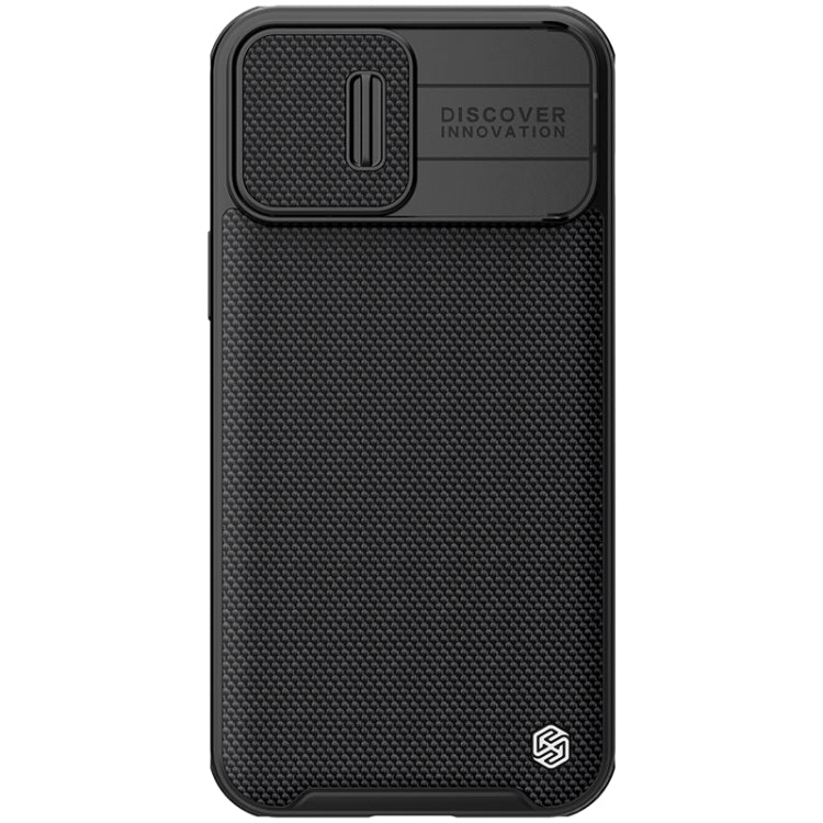 NILLKIN Texture Pro PC + TPU Camshield Phone Protective Case for iPhone 13 Pro Max (Black)