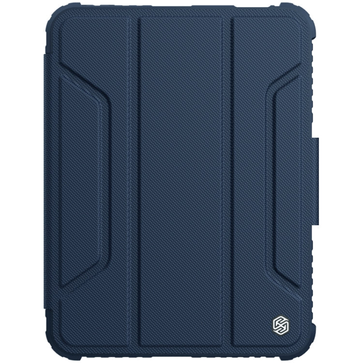 Sleek Blue NILLKIN Bumper Pro Case for iPad Mini 6 with Pen Holder and Sleep/Wake-up Function