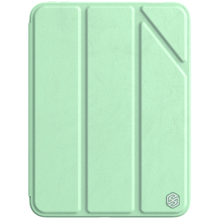 NILLKIN Green Horizontal Flip Tablet Case for iPad mini 6 with Holder, Pen Slot, and Sleep/Wake-up Function